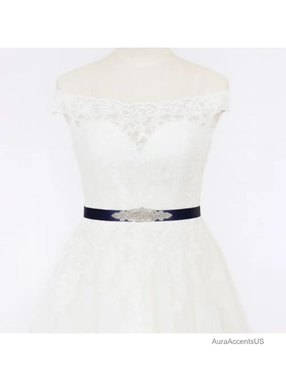 Pearl Rhinestone Sash Bridal Belt for Wedding Dress - Handmade Satin Sash